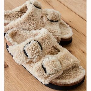 Arizona Teddy Shearling Birkenstock Sandals